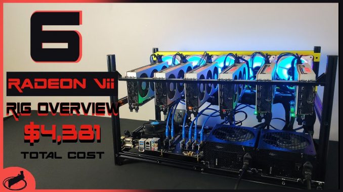 Radeon VII Mining Rig Build | HIGH 480 MH/s and 1240 Watts!!