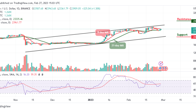 Bitcoin Price Prediction for Today, February 27: BTC/USD Sets to Hit $24k Level