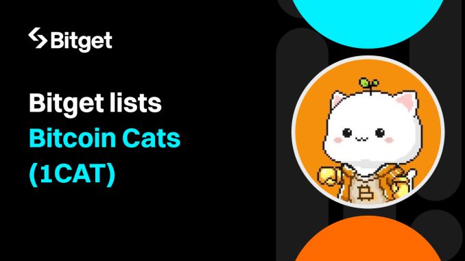 Bitget lists Bitcoin Cats(1CAT) GameFi project in the Innovation Zone