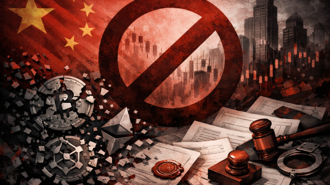 China bans real-world asset tokenization, classifying it as illegal finance