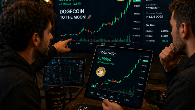 Analysis of a bullish Dogecoin chart