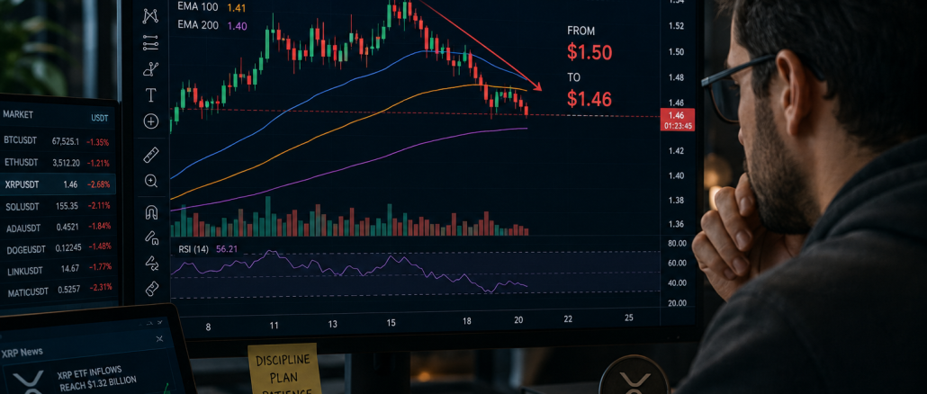 XRP retesting the $1.45 support level
