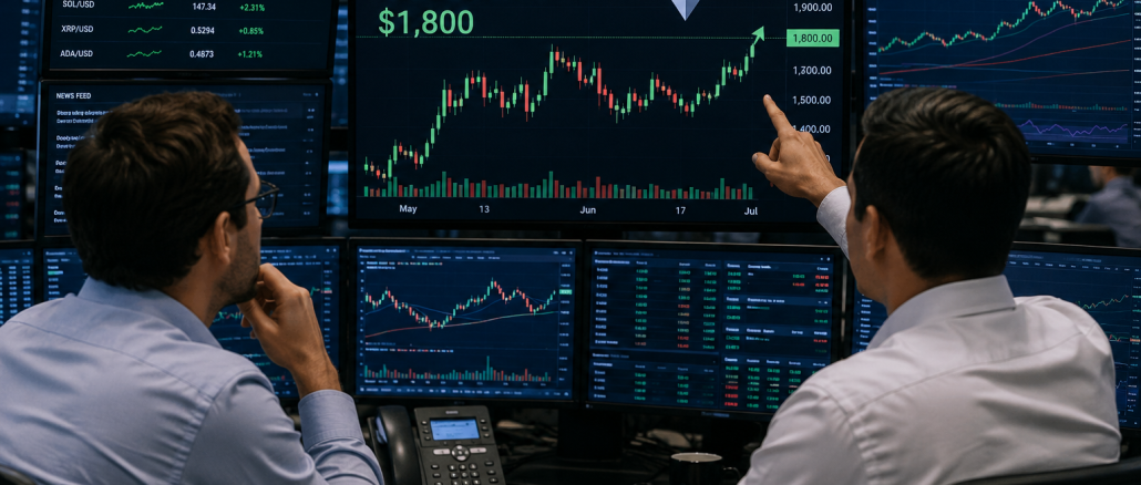 Ethereum approaches $1,800 as bulls test key resistance