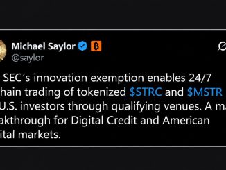 Saylor Says SEC Exemption Puts Tokenized MSTR and STRC Onchain 24/7