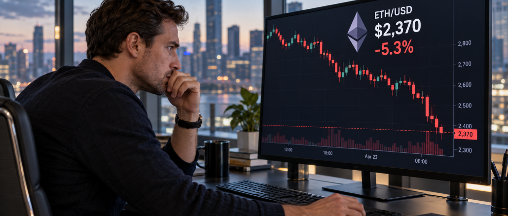 Ethereum dips below $2,400 as hot inflation fuels selling and long liquidations